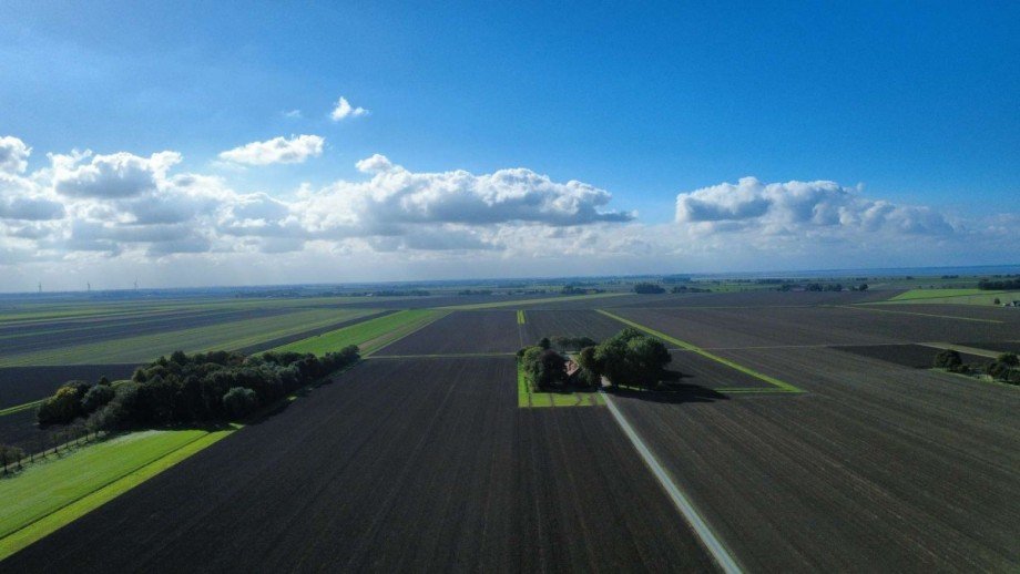 Aussicht Westen Zweifamilienhaus Bunde
