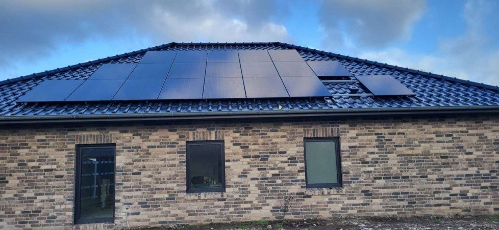 Ansicht PV-Anlage Bungalow Weener
