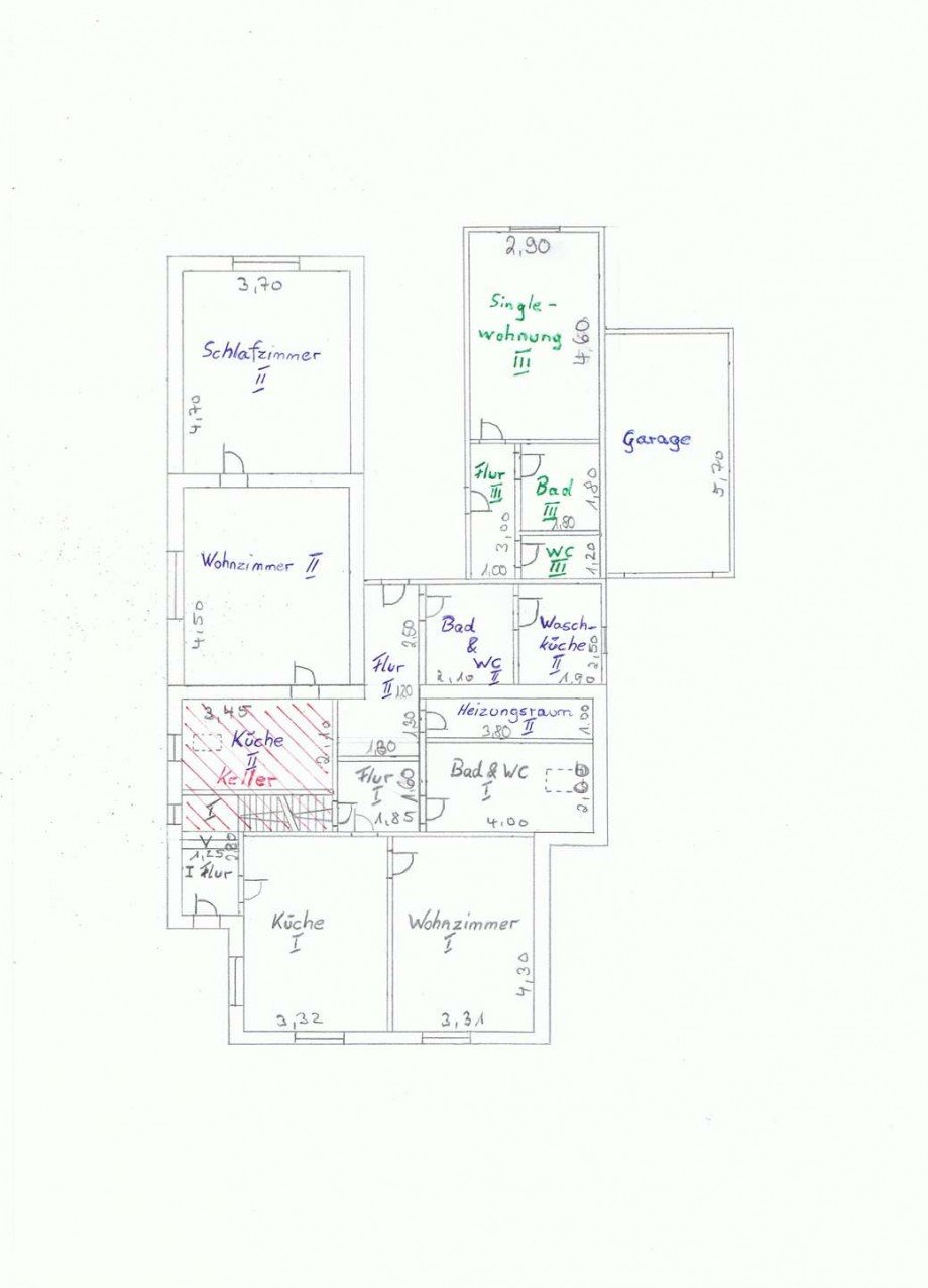 Grundrisszeichnung Mehrfamilienhaus Jemgum