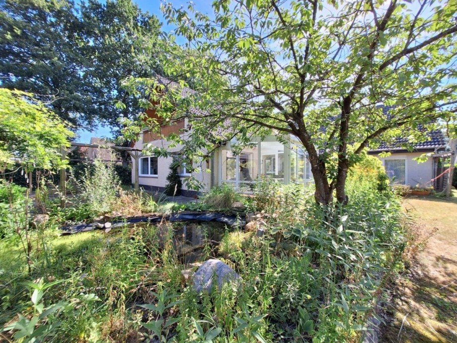 Teich Haus Bunde