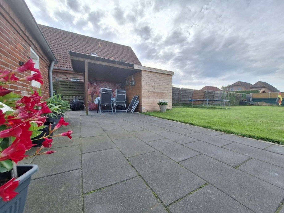 Terrasse Doppelhaush�lfte Weener