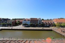 Aussicht auf dem Fenster Schmuckst�ck am Hafen mit Wintergarten!