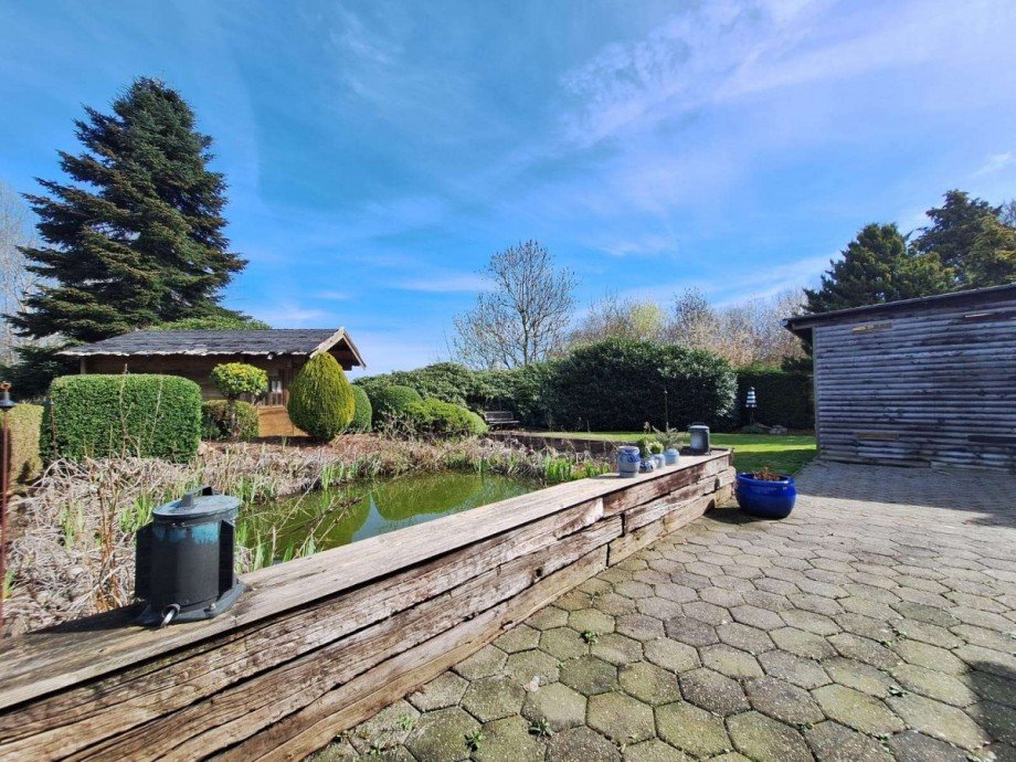 Garten mit Teich Haus Weener