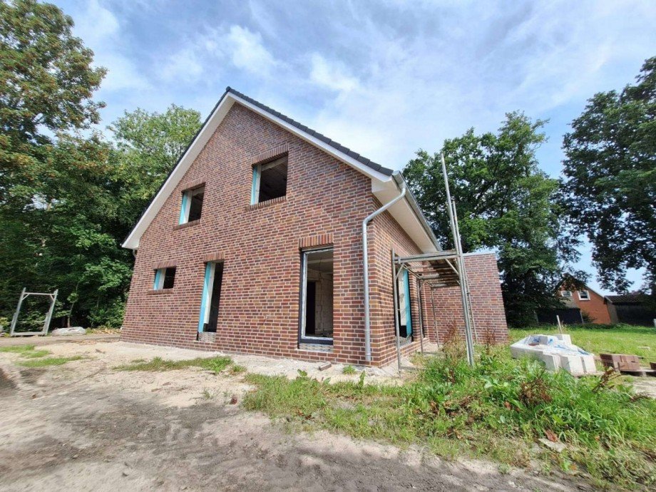 Bauphase im September 2025 Doppelhaush�lfte Weener