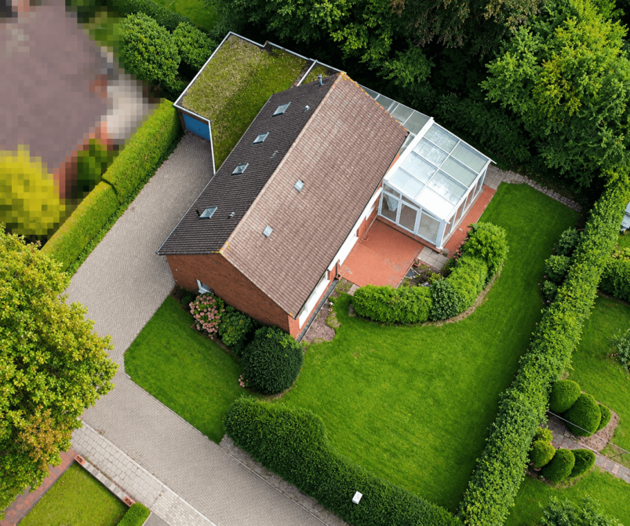Luftansicht Einfamilienhaus Weener