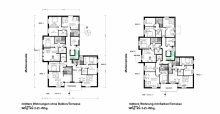 Grundrisse EG & OG Baugrundst�ck f�r MFH im Zentrum von Weener