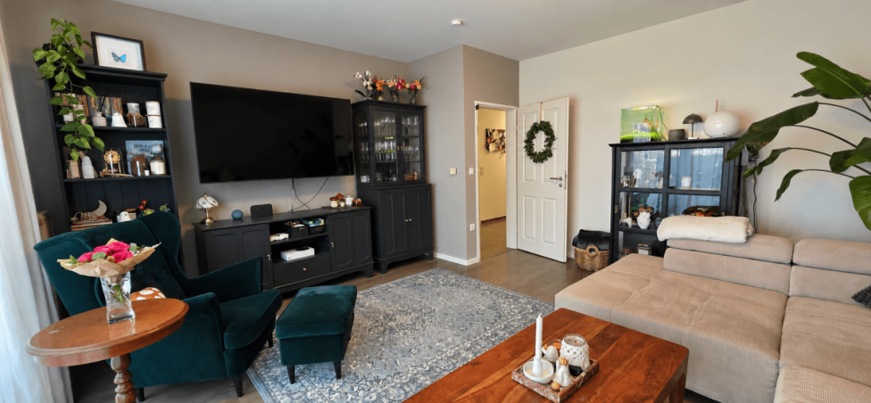 Wohnzimmer Erdgeschosswohnung Weener