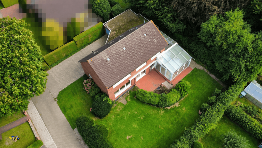 Luftansicht Einfamilienhaus Weener