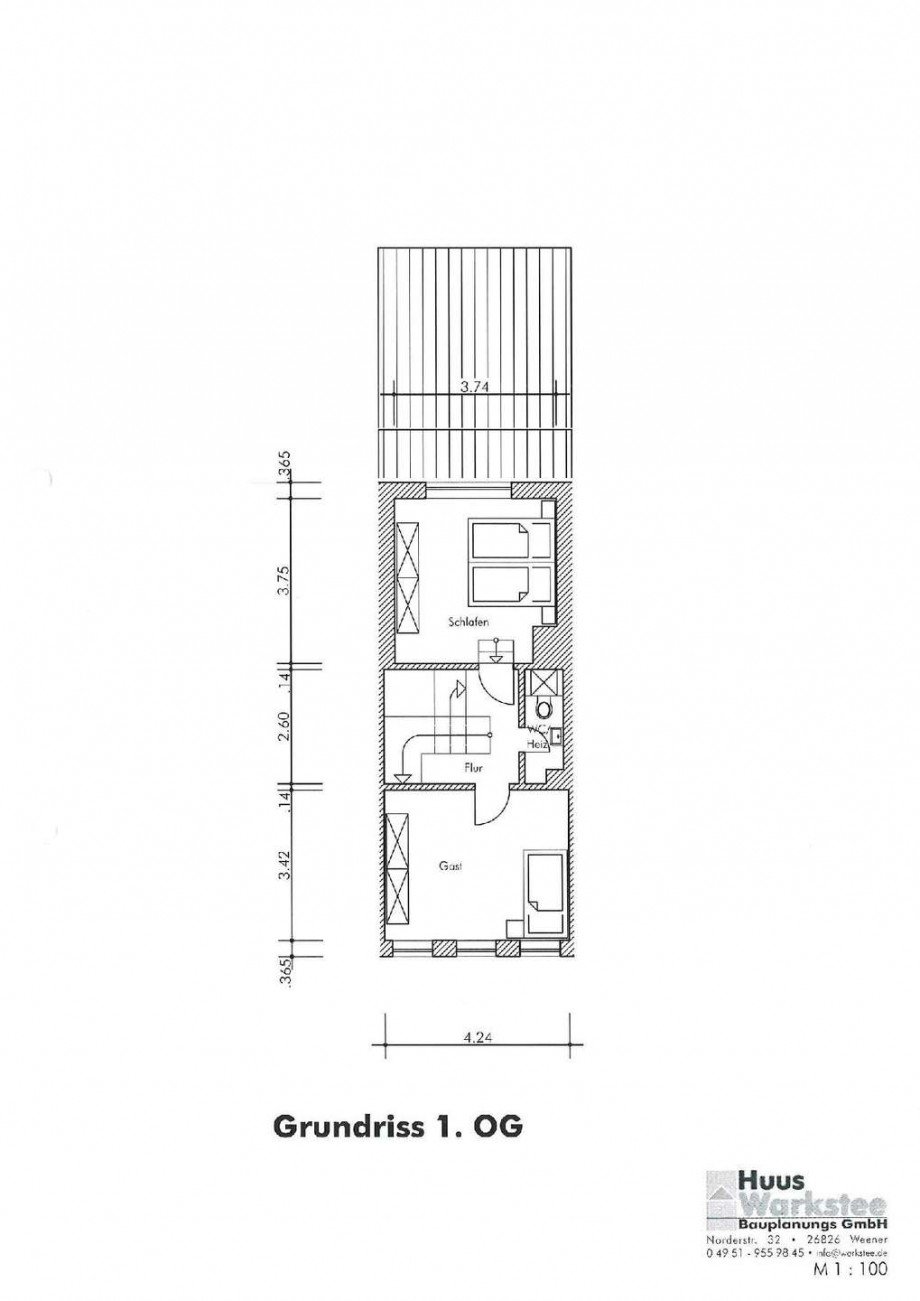Grundriss 1. OG Einfamilienhaus Weener
