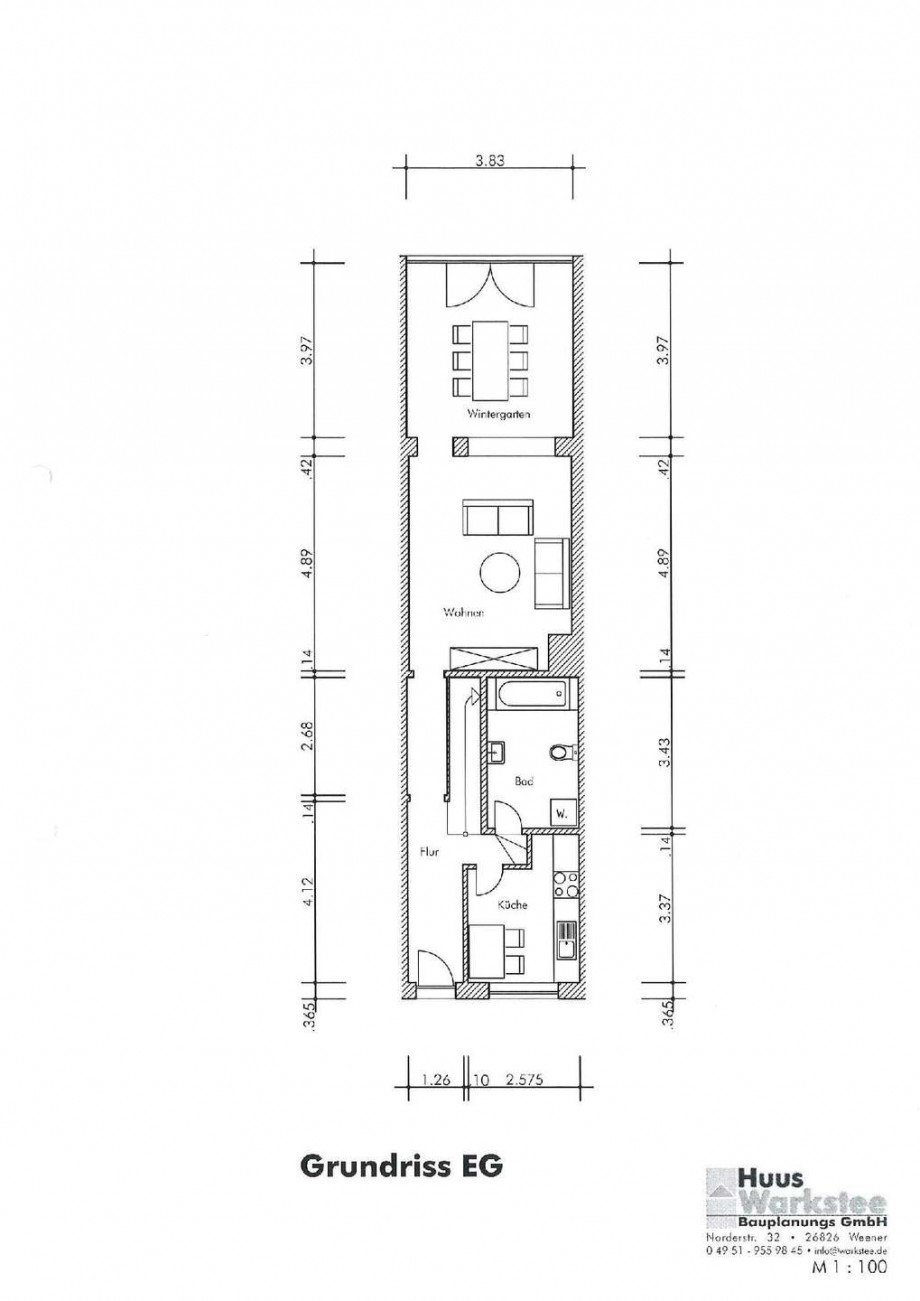 Grundriss EG Einfamilienhaus Weener